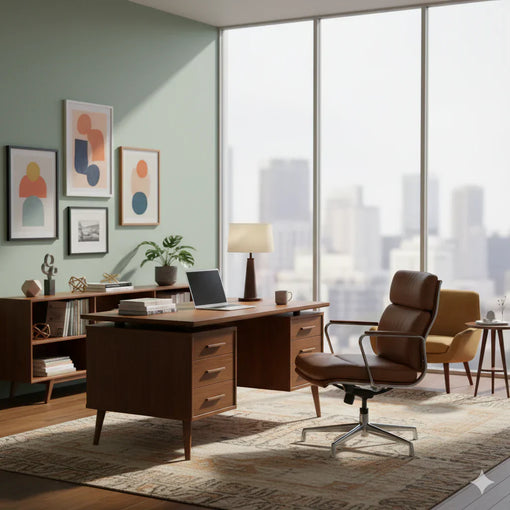 Mid-Century Office Vibes Are Making a Stylish Comeback