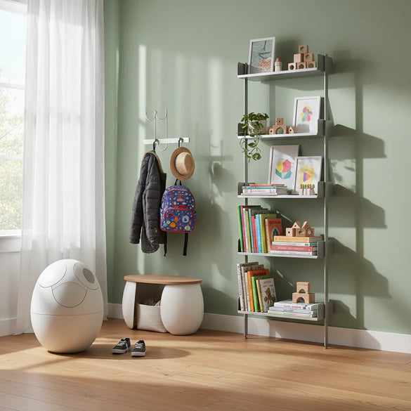 UF Shelf & Trash Can