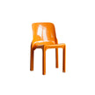 Orange chair on a white background
