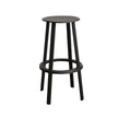 Black bar stool on a white background