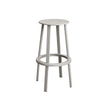 Gray bar stool on a white background