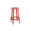 Red bar stool on a white background