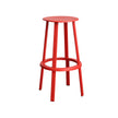 Red bar stool on a white background