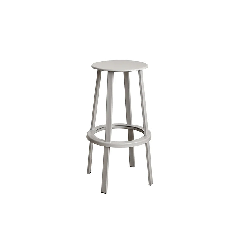 Gray bar stool on a white background