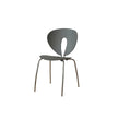 Modern chair with a unique back design on a white background