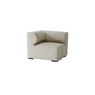 Beige corner sofa chair on a white background