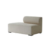 Beige sofa module on a white background