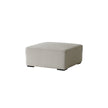 Beige ottoman on a white background