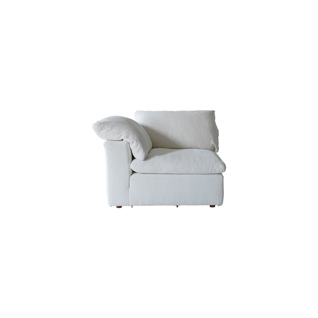 White armchair on a white background