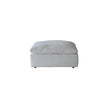 White ottoman on a white background