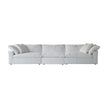 White sofa on a white background