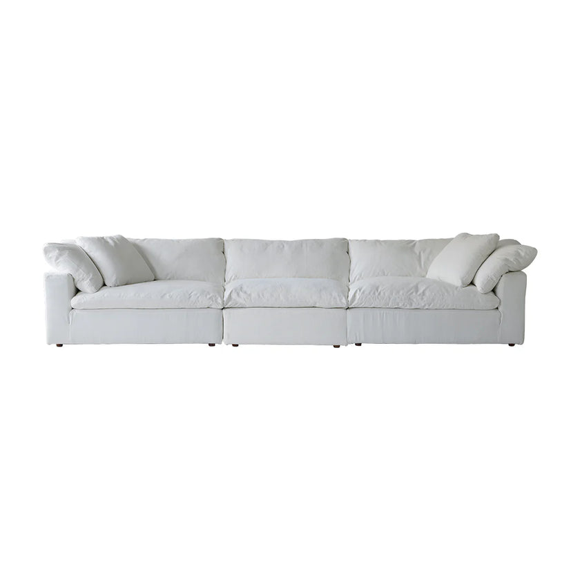 White sofa on a white background