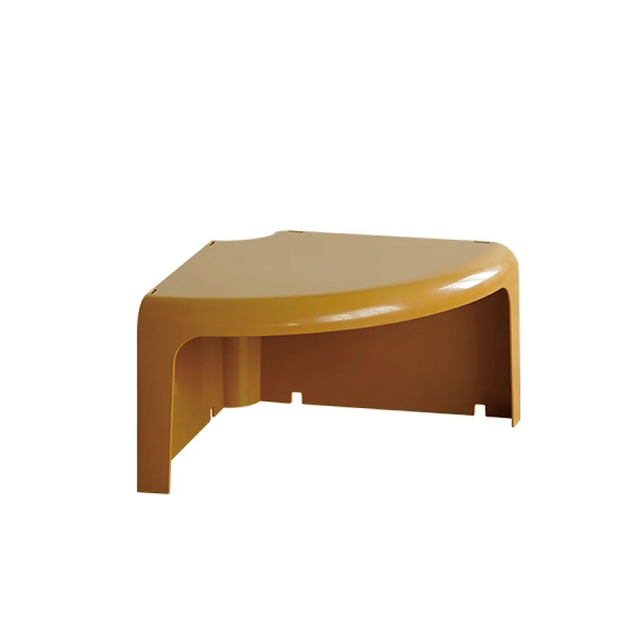 Yellow corner table on a white background