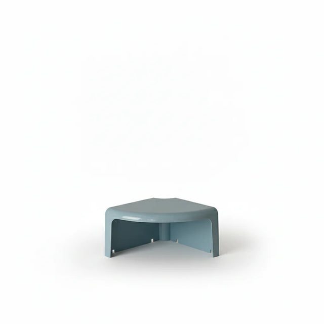 Blue corner table on a white background