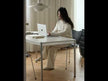 The UF Nexus Executive Dining Table showcased in a home office setting.