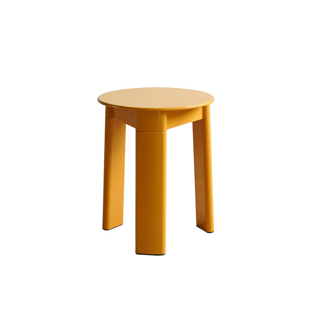 Yellow stool on a white background