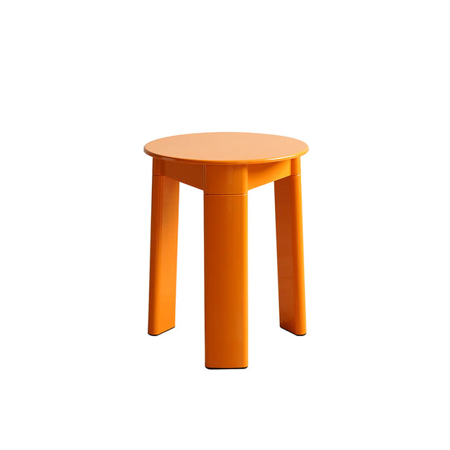 Orange stool on a white background