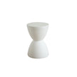 White ceramic vase on a white background