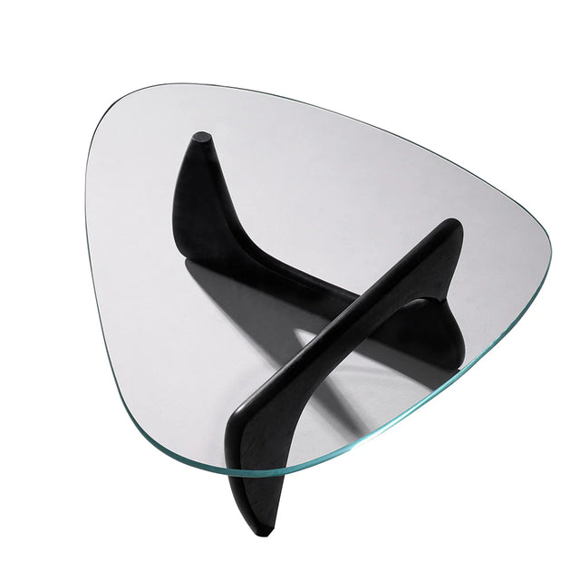 UF Minimalist Triangular Glass Coffee Table