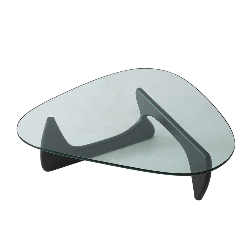 UF Minimalist Triangular Glass Coffee Table