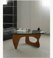 UF Minimalist Triangular Glass Coffee Table