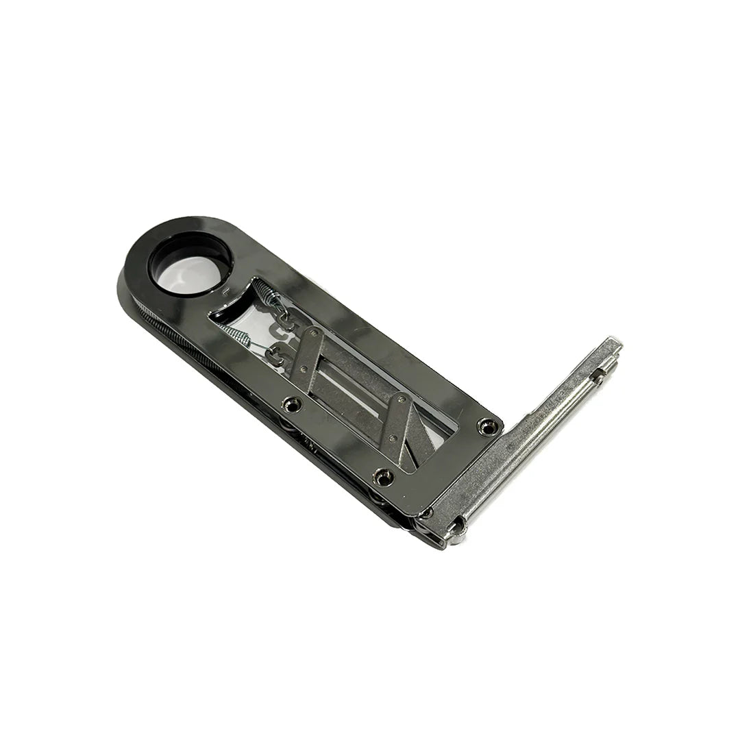 Metallic tool with a white background