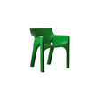 Green chair on a white background