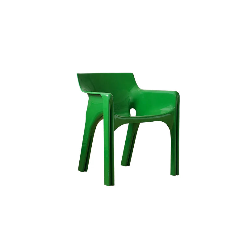 Green chair on a white background