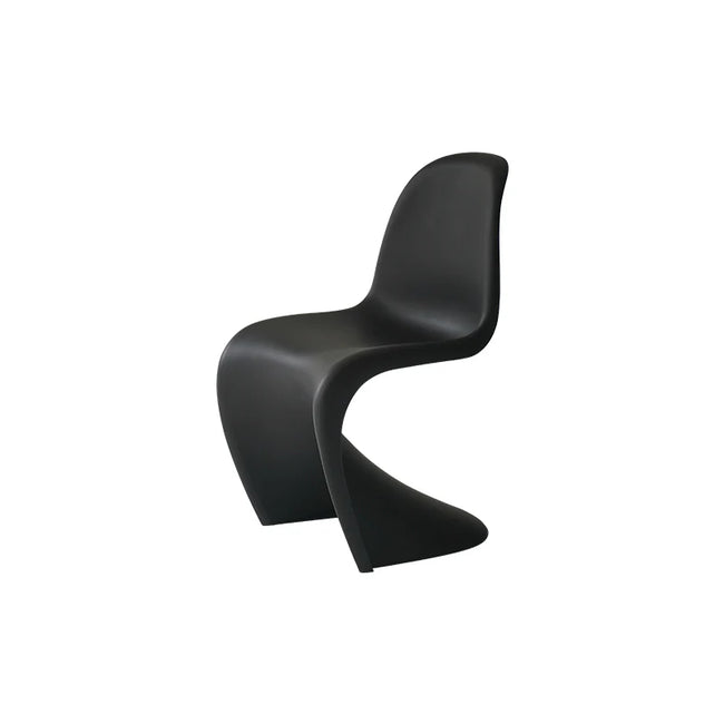 Black modern chair on a white background