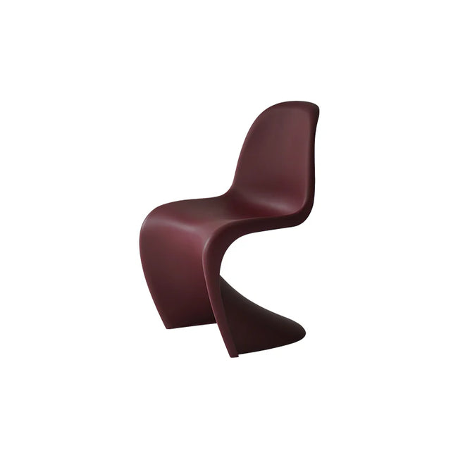 Maroon chair on a white background