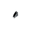 Small metallic object on a white background