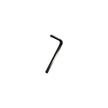 Black Allen wrench on a white background