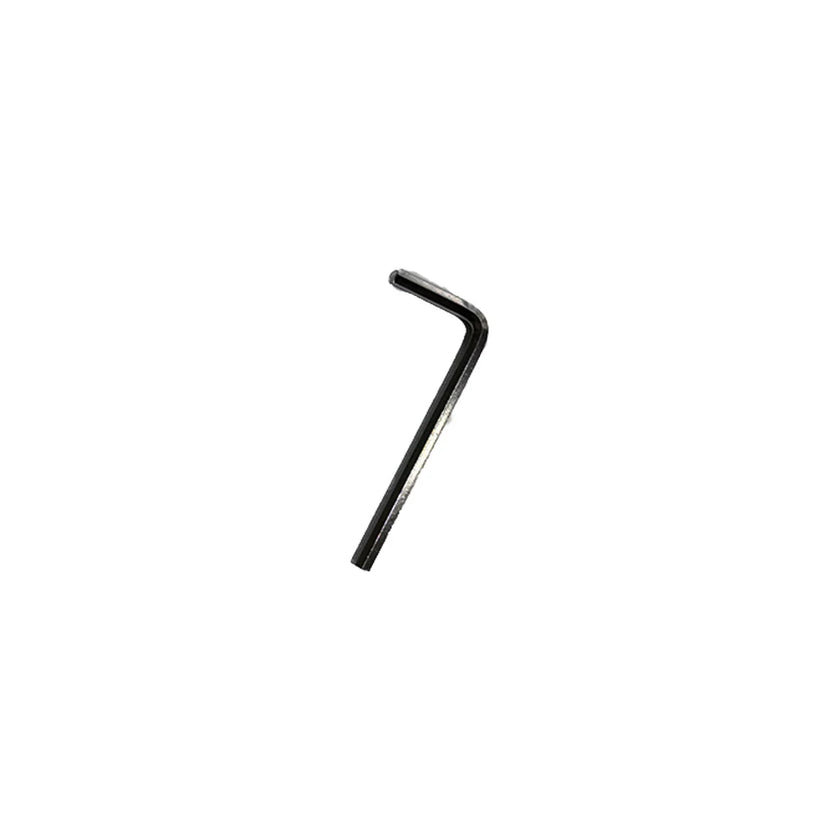 Black Allen wrench on a white background