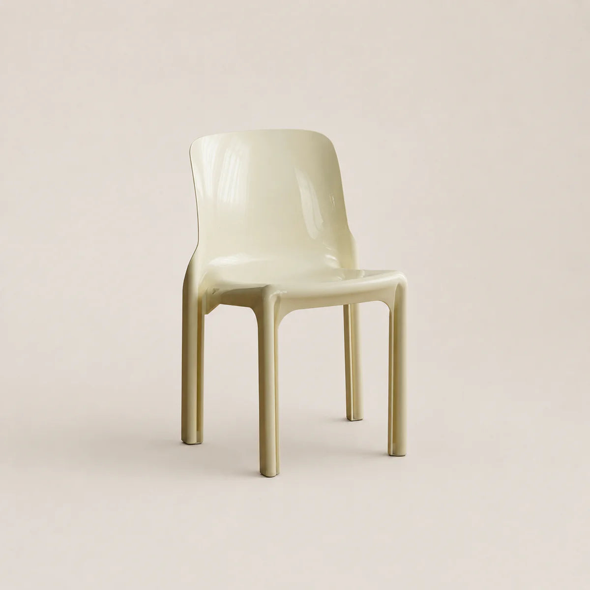 Beige chair on a light beige background