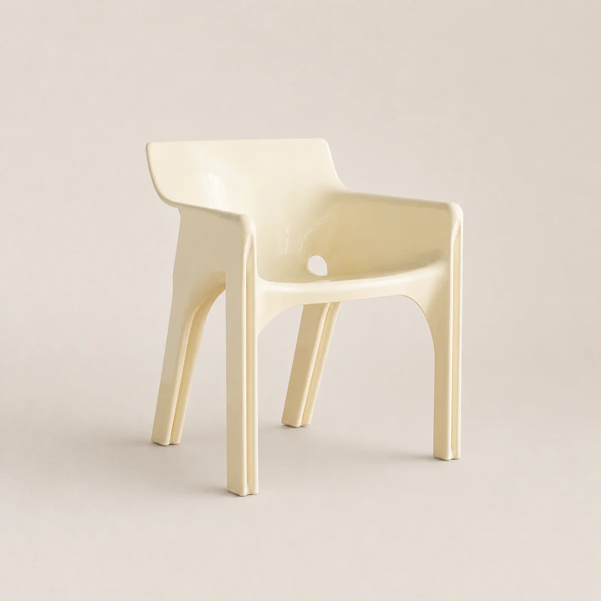 Beige chair on a light beige background