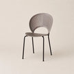 Modern chair with a geometric design on a beige background