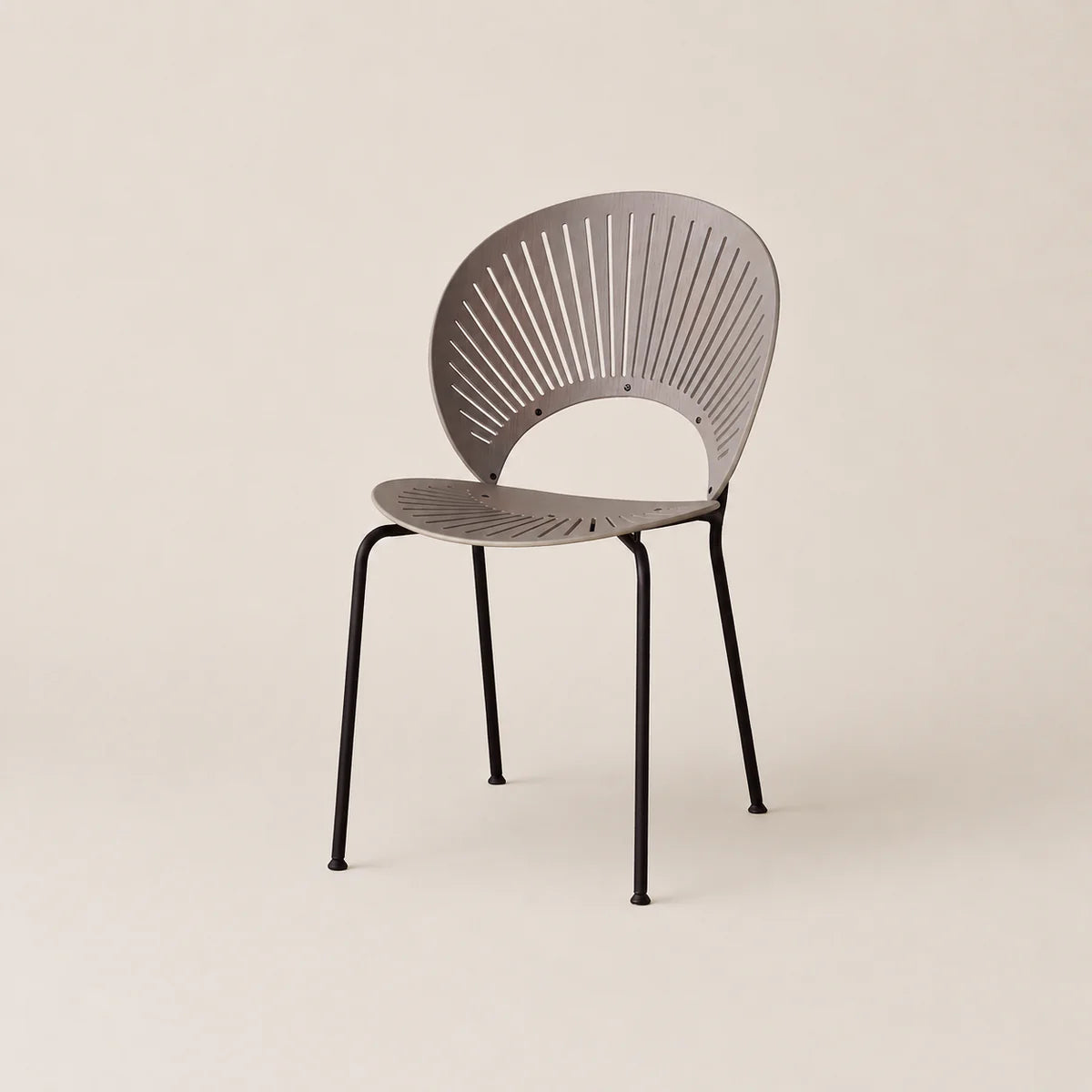 Modern chair with a geometric design on a beige background