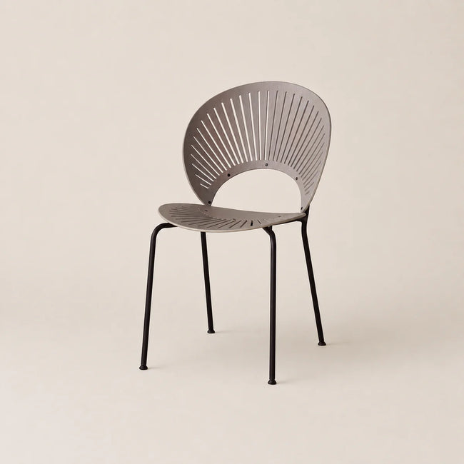 Modern chair with a geometric design on a beige background