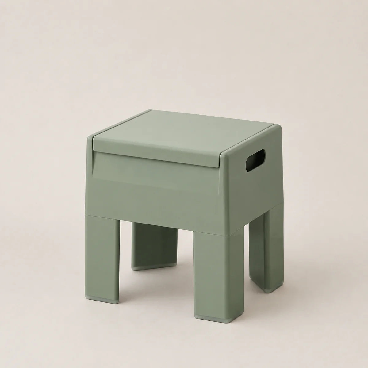 Matcha stool on a beige background