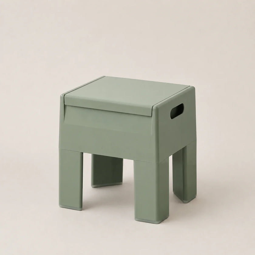 Matcha stool on a beige background