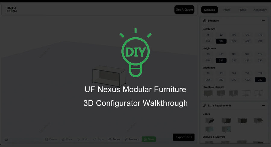UF Nexus Modular Furniture Configurator | Design Your Own Custom Furniture System Online
