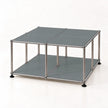 UF Nexus Architectural Glass Coffee Table