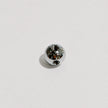 A single small 8K polished metal bead or charm with a threaded hole, shown on a plain light gray background.