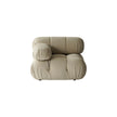 Beige armchair on a white background