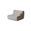 Beige armchair on a white background