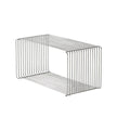 Metal wire bench on a white background