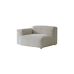 Beige armchair on a white background