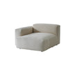 Beige corner sofa chair on a white background