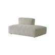 Beige corner sofa on a white background