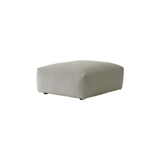 Beige ottoman on a white background